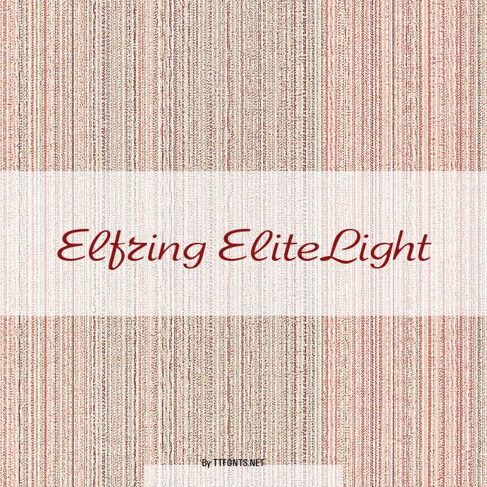 Elfring EliteLight example